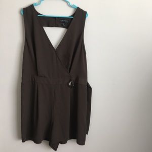 Forever 21 Hunter Green Romper